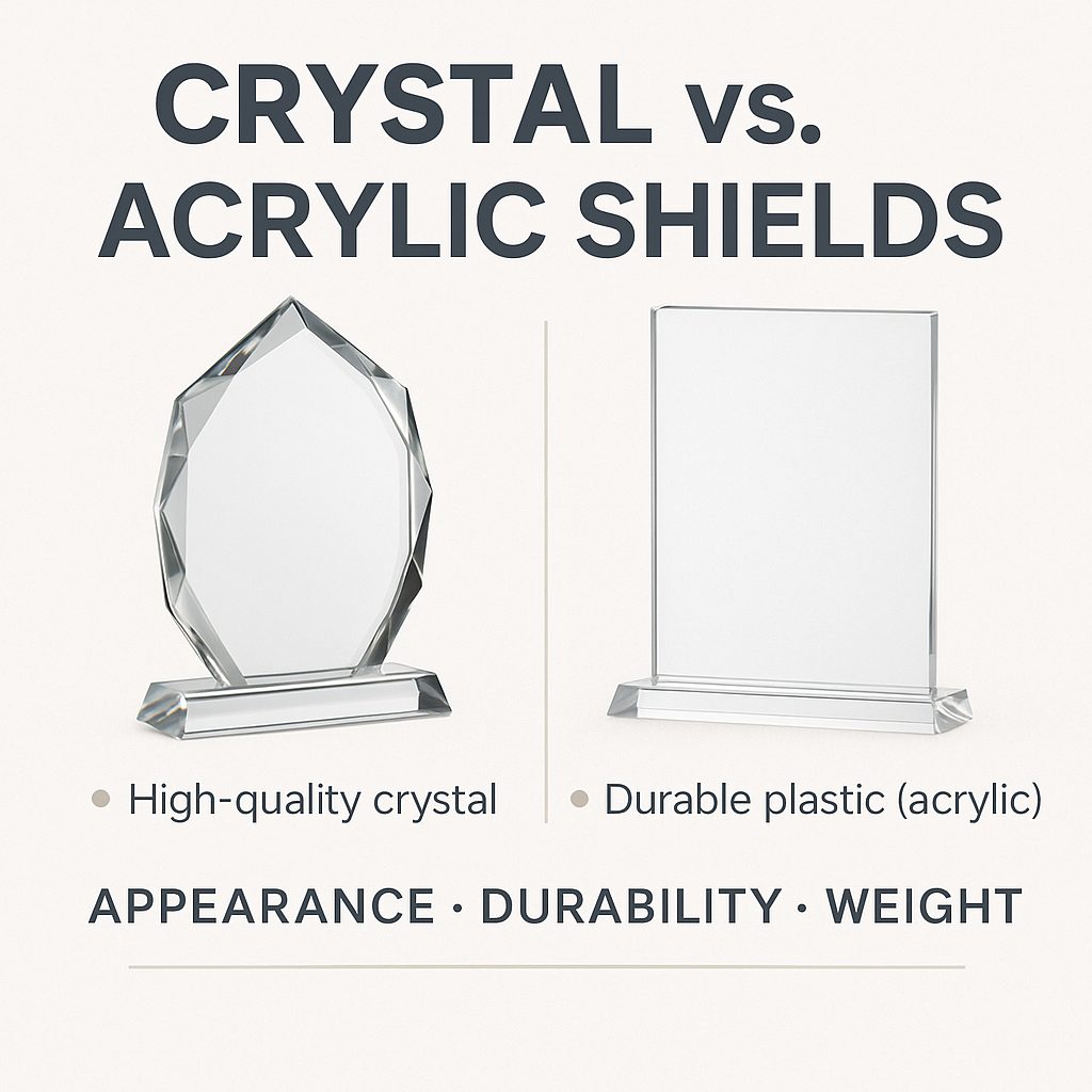 Crystal vs. Acrylic Shields